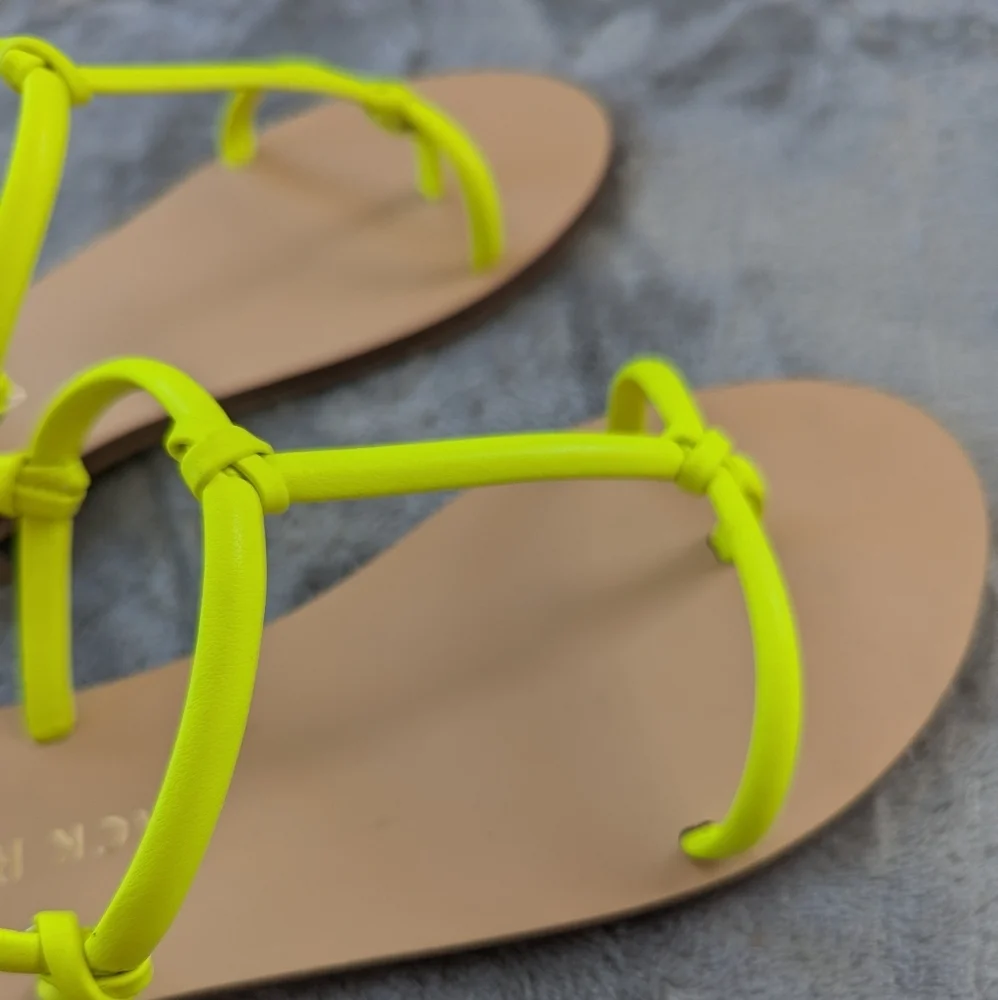 Jack Rogers Bea Neon Yellow‎ Strappy Sandals
